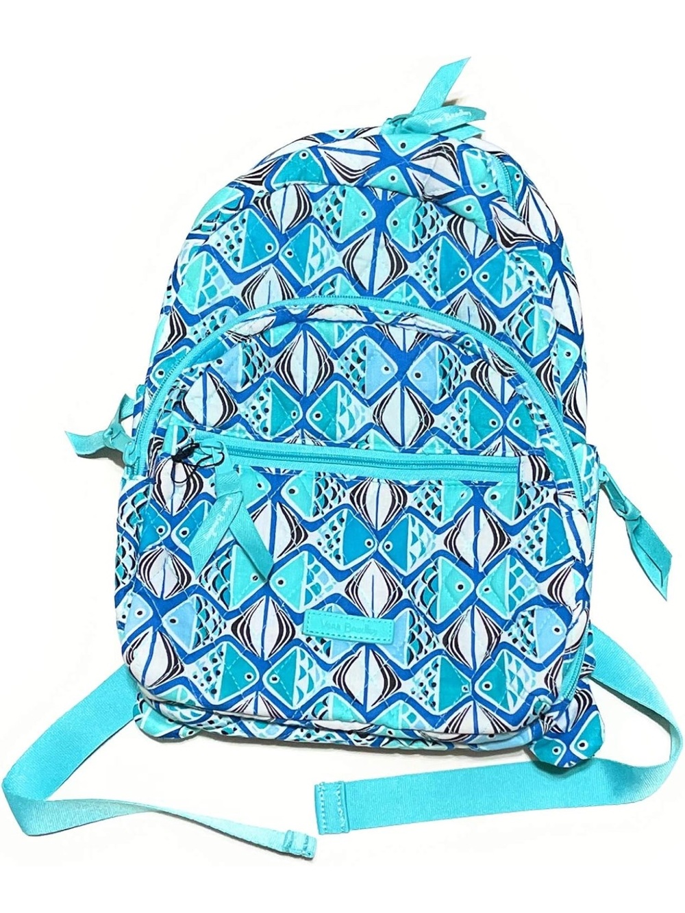 Vera Bradley Essential Compact Backpack Go Fish Blue NWT